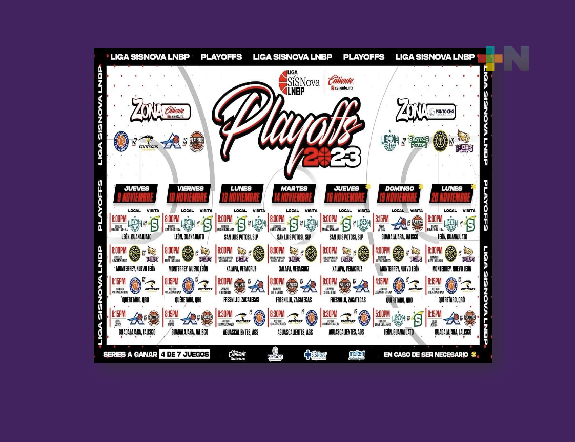 Halcones de Xalapa enfrentará a Fuerza Regia en playoffs de la LNBP